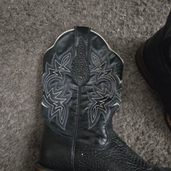 Estrella Made In Mexico Leather Boots Men Size 9 Square Toe Used 012026 - Picture 3 of 8